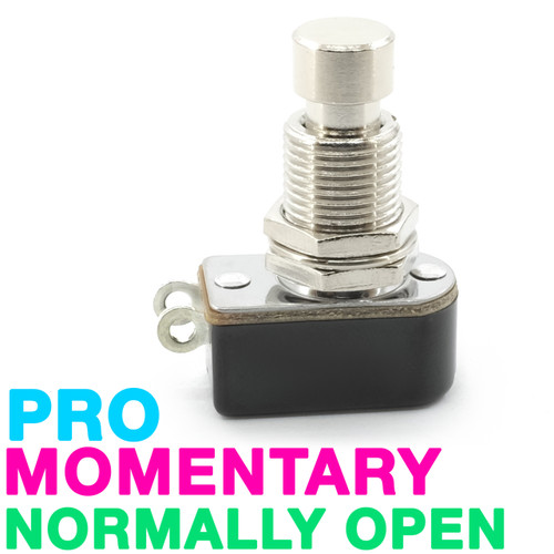 Pro-Grade SPST Momentary Foot Switch - Normally Open - Soft Touch - Solder Lug