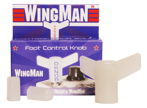 Foot Control Knob from Wingman FX with potentiometer shaft adapters