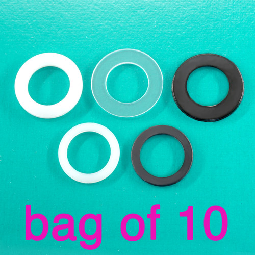 5 styles of Foot Switch Washers - sold in bags of 10 each