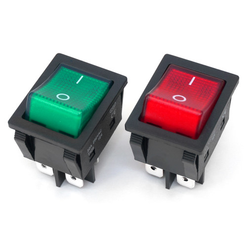 LED Rocker Switch - available in green and red