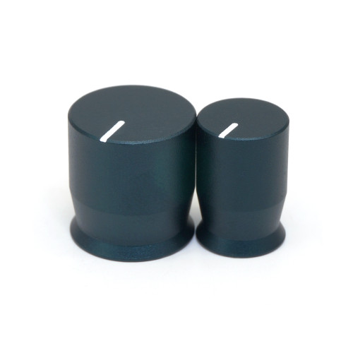 Midnight Blue Barrel Knob in two sizes for 1/4" smooth shaft potentiometers Midnight Blue Barrel Knob in two sizes for 1/4" smooth shaft potentiometers