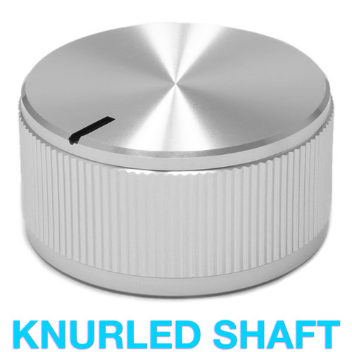 Solid Aluminum Knob - "Mission Control" - 18T Knurled Shaft (32mm OD)