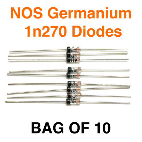 1N270 ITT Germanium Diode - New Old Stock - Bag of 10