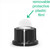 Removable protective film for mirror cap - Boss Style Knob in Color - 1/4" Smooth Shaft (20mm OD)