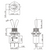 Technical drawing for SPDT On On Switch - Solder Lug - Long Shaft