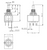 technical drawing for 3pdt on on short shaft fx pedal toggles switches