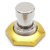 Yellow Gold anodized aluminum 3PDT foot switch nut