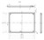 Bottom plate technical drawing for 1590BB2/125BB Hammond style enclosure