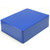 Blue powder-coat 1590BB2/125BB Hammond style enclosure for guitar pedals and DIY projects