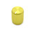 Yellow anodized aluminum knob "The Magpie" - 12.5mm outer diameter