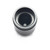 View of 1/4" smooth shaft for black anodized aluminum knob "The Magpie" - 12.5mm outer diameter