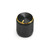 Black and gold anodized aluminum knob "The Magpie" - 12.5mm outer diameter