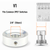 Measurement guide for V1 Barefoot Buttons foot switch topper