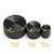 Size comparison of Black & Gold Pharaoh and Magpie knobs