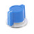 Blue - Neve/Marconi Style Wing Knob - 1/4" Smooth Shaft