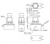 Technical drawing - Pro-Grade SPST Momentary Foot Switch - Normally Open - Soft Touch - Solder Lug