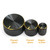 Size comparison for Black & Gold Pharaoh and Magpie knobs