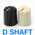 D-shaft versions of the 1900 style knob
