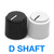 Color options - Black Brutalist Knob - D Shaft (18mm) 