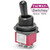 Taiway DPDT On On Switch - Solder Lug - Short Shaft - "Big Bat" - Black Plated
