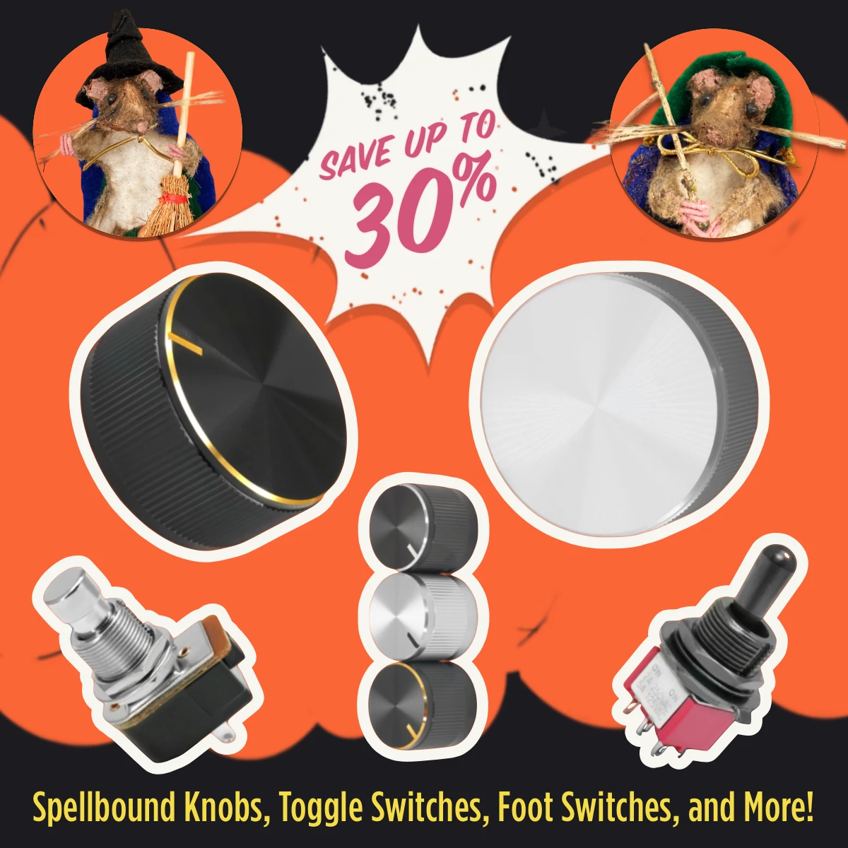 Hallow-Squeak Sale: Save up to 30% on select items before the Mice Witches vanish for the season. Shop the final spells.