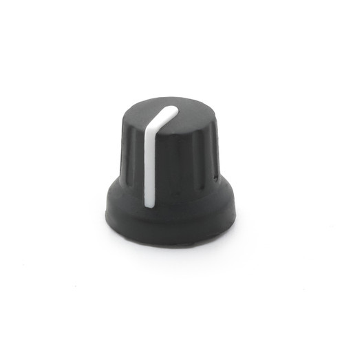 Rubber Knob - Knurled Shaft - 