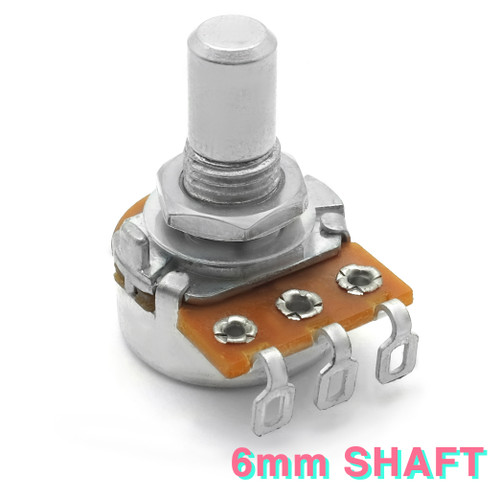 16mm Potentiometer for Guitar Pedals 6.0mm Smooth Shaft