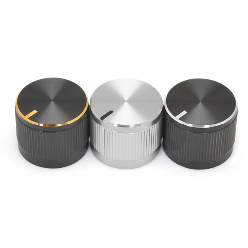 Aluminum Audio Control Knob | Top Ring & Indicator