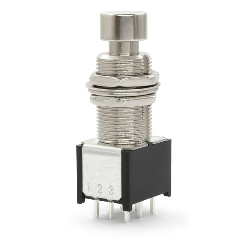 3PDT Latched Foot Switch | Compact Profile with Long Bushing