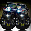 7 Inch Black Projector LED Headlights Set