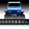 LED Light Bar 288W 50 Inches Bracket Wiring Harness Kit for Wrangler YJ 1987-1995