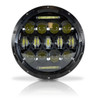 7 Inch Honeycomb Array Black LED Motorcycle Headlight