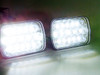 4x6 LED Array Headlights H4651 H4652 H4656 H4666 H6545 Chrome Set