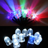 8mm Round LED Lights with 55cm Wire 12V (10 Pack)