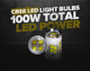 H6M 70023  100W LED Headlight Bulbs (2 Pack)