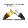 3157 3057 No Hyper Flash Super Canbus LED Bulbs Amber White (2 Pack)