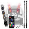 LED RGB Whip Light Off Road Flag Wireless Color Changing Synced 3FT 4FT 5FT