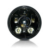 5.75 (5 3/4) In LED Black Projector Headlight Round DOT V2 Set