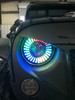 7 Inch DEMON EYE LED Headlights with Remote Control with Matching Fog Lamps