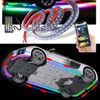 4 Strip Flexible Chase LED Under Body Glow Kit Wireless with Remote Control