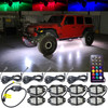 Vader Series LED Under Body Rock Lights Color with Wireless Controller 8x