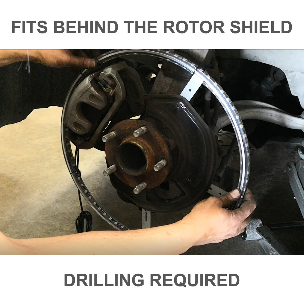 LED Wheel Light Kit White with Amber Signal and 8 Rock Lights Wireless