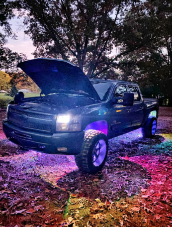 LED Wheel Light Kit White with Amber Signal and 8 Rock Lights Wireless