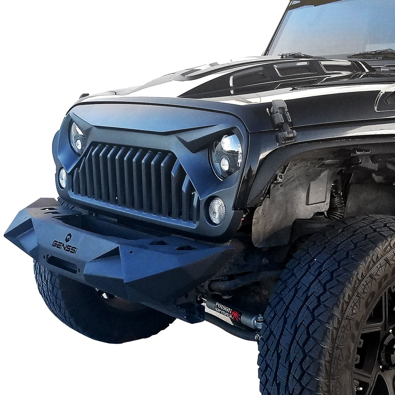 Gladiator ABS Aggressive Style Grille For Jeep Wrangler JK 20072017 GENSSI