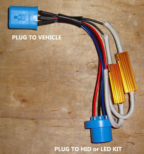 How to connect 9007 50W resistors