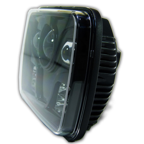 GENSSI 7×6 H6054 200mm LED Projector Headlights DOT Black