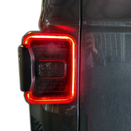 Smoked LED Tail Lights for Jeep Gladiator JT 2020-2023