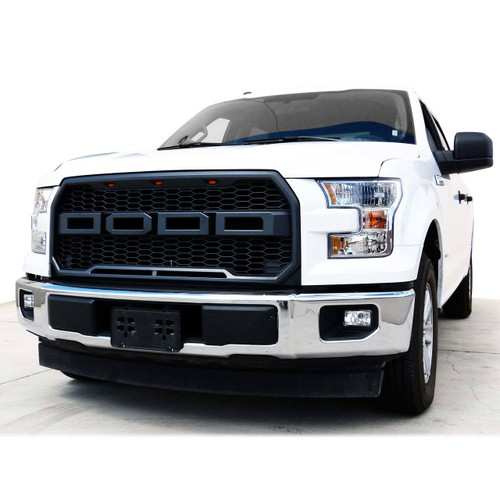 Raptor Style Replacement Black LED Front Grille For F150 2015-2017