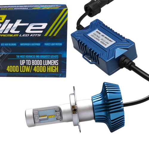 G7 Elite LED Motorcycle Headlight Conversion Kit 6000K H4 9003 Bulb