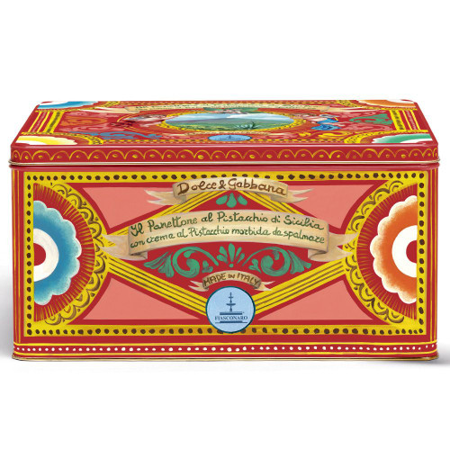 Pistachio Panettone Gift Set (Red tin) Two sizes available - Includes D&G Gift Bag Pistachio Panettone Gift Set (Red tin) Two sizes available - Includes D&G Gift Bag